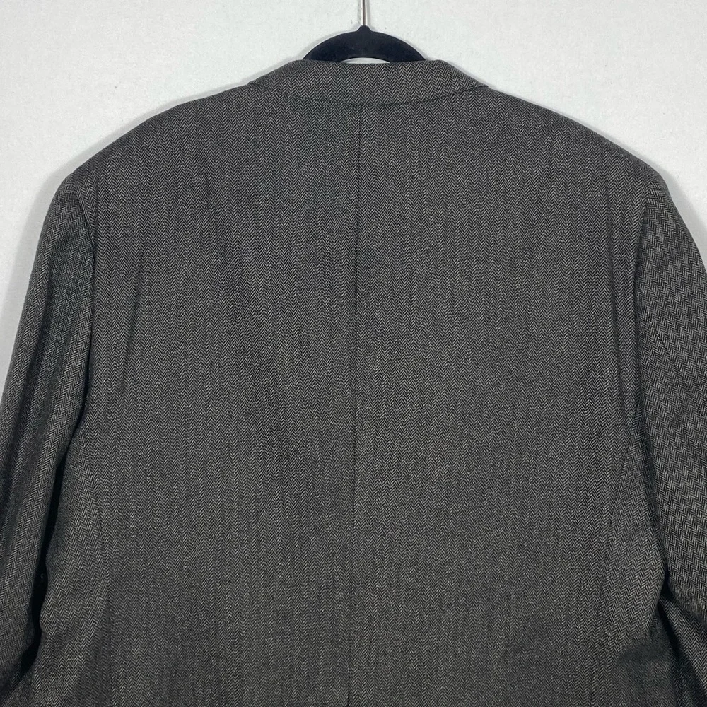 Austin Reed London Men’s Brown/Black Wool Herringbone Blazer size 48 Regular